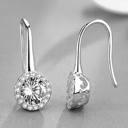 MYKI Silver-Plated Contemporary Drop Earrings-image-76