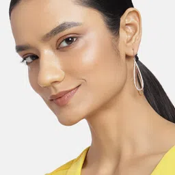 Estele Gold-Toned Contemporary Drop Earrings-picture-13