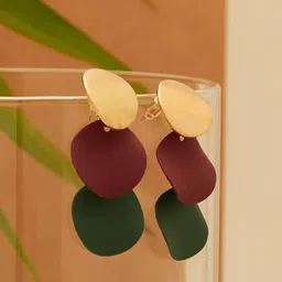 SOHI Multicoloured Contemporary Designer Drop Earrings-picture-51