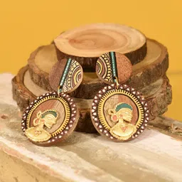 AAKRITI ART CREATIONS Gold-Toned Handcrafted Drop Earrings-picture-20