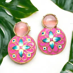 Ozanoo Gold Plated Drop Earrings-image-53