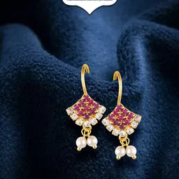 Vighnaharta Gold-Plated Drop Earrings-picture-54