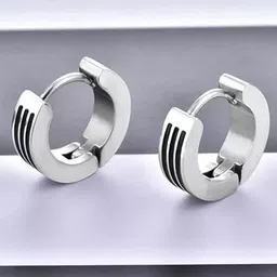 KRYSTALZ Stainless Steel Circular Hoop Earrings-picture-15