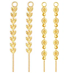 Vighnaharta Set Of 2 Gold-Plated Classic Ear Cuff-image-60