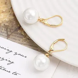 EL REGALO Gold-Plated Beads Beaded Contemporary Hoop Earrings-picture-31