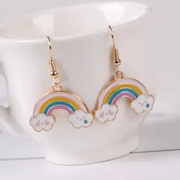 EL REGALO Contemporary Enamelled Drop Earrings-picture-39