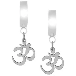 VIEN Unisex Silver-Plated Contemporary Hoop Earrings-picture-22