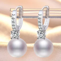 Jewels Galaxy Silver Plated Hoop Earrings-image-36