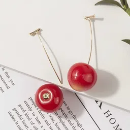 ISHKAARA Cherry Shaped Drop Earrings-picture-31