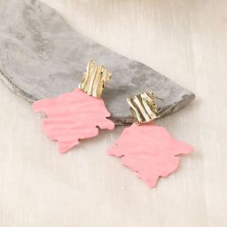 SOHI Gold-Plated Contemporary Drop Earrings-picture-11