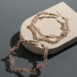 SOHI Gold Plated Hoop Earrings-picture-36