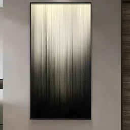 THE HANDMADE FLAIR Grey & Black Abstract Wooden Wall Paintings-picture-23