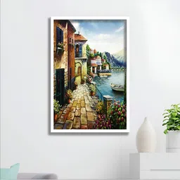 Aura Blue & Green 1 Piece Wood Other Wall Paintings-image-54