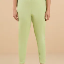 Big Hello - The Plus Life   Stretch Cotton Ankle-Length Leggings-image-99