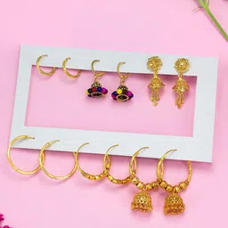 PRIVIU Circular Jhumkas Earrings image 1