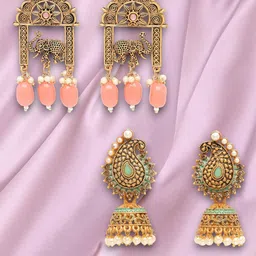 ADIVA Animal Shaped Jhumkas Earrings-picture-23