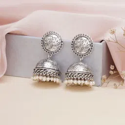 Mali Fionna Contemporary Jhumkas Earrings image 1