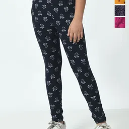 BAESD Pack of 4 Pure Cotton Allover Printed Ankle-Length Leggings-picture-40
