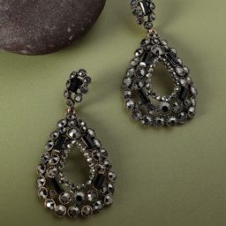 SOHI Gold-Plated Artificial Stones Drop Earrings-picture-33