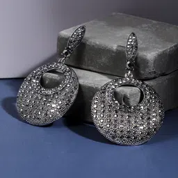SOHI Silver-Plated Drop Earrings-picture-16