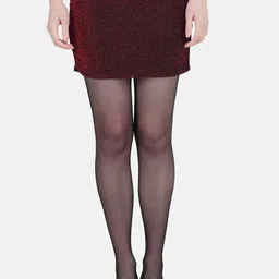 Hill Islands Women Black Fishnet Patterned Pantyhose Stockings-image-40