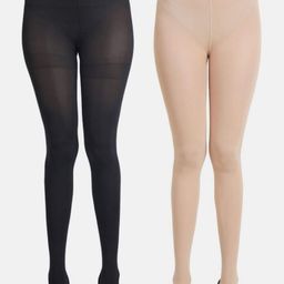 BAESD Pack Of 2 Semi-Sheer Pantyhose Stockings-picture-31