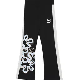 Puma T7 Flower Girls Graphic Printed Cotton Leggings-picture-32