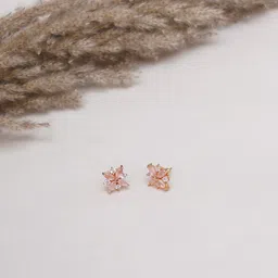 Ruby Raang Girls Gold Plated Studs Earrings-picture-27