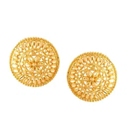 Vighnaharta Gold-Plated Floral Studs Earrings-picture-26