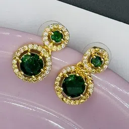 AKLINA Diamond Shaped Studs Earrings-image-61