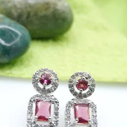 AKLINA Diamond Shaped Studs Earrings-image-36