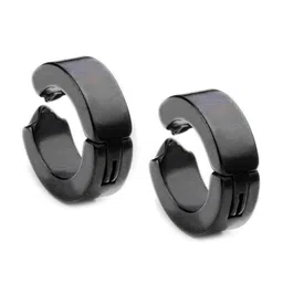 MEENAZ Men Silver-Plated Circular Hoop Earrings-picture-39