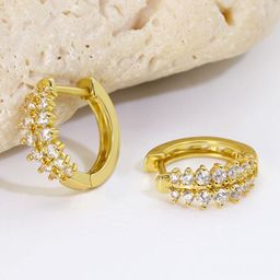 MYKI Gold-Plated Contemporary Studs Earrings-picture-49