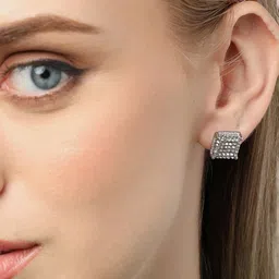SOHI Gold -Plated Contemporary Studs Earrings-picture-33