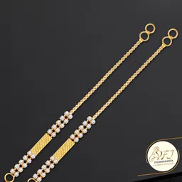 Vighnaharta Gold-Plated Contemporary Shaped Ear Cuff Earrings-picture-49