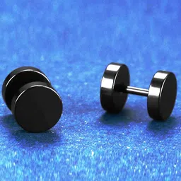 MEENAZ Men Circular Studs Earrings image 5