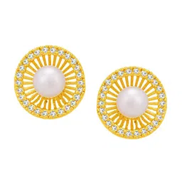 Sukkhi Gold Plated Contemporary Studs Earrings image 2