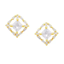 Sukkhi Gold-Plated Contemporary Studs Earrings image 2