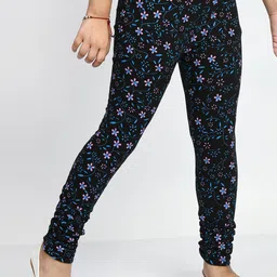 BAESD Girls Pack Of 3 Printed Super Soft Pure Cotton Churidar-Length Leggings image 5