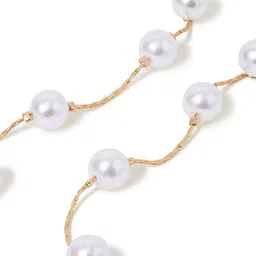 Accessorize Classic Pearl-Studded Drop Earrings image 4