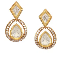 Kushal's Fashion Jewellery Contemporary Drop Earrings image 2