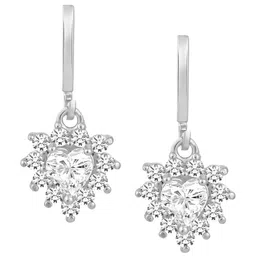 Peora Silver-Plated Contemporary Drop Earrings image 4