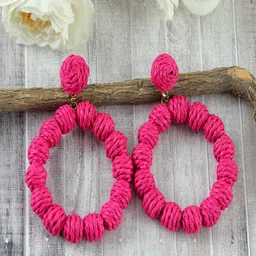 UNIVERSITY TRENDZ Gold Plated Floral Drop Earrings image 5