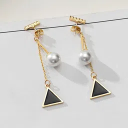 Yellow Chimes Set of 2 Contemporary Studs Earrings image 2