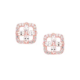GIVA Rose Women Contemporary Studs Earrings image 2