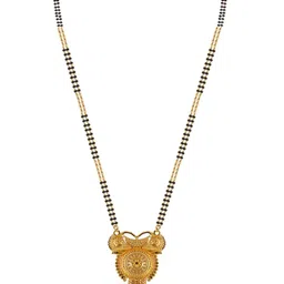 Anouk Gold-Plated Mangalsutra With Earrings image 3