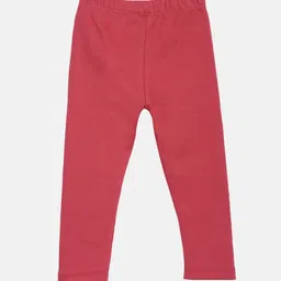 Kryptic Girls Maroon Solid Ankle Length Cotton Leggings image 3