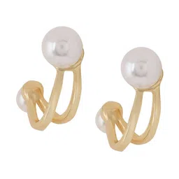 BEWITCHED Gold-Plated Circular Studs Earrings image 4