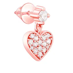GIVA Rose Gold Plated Zircon Sterling Silver Drop Earrings image 2