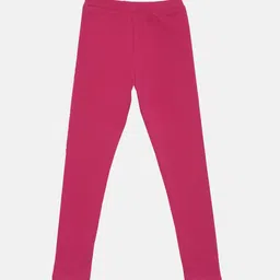 TWIN BIRDS Girls Pack Of 2 Solid Pure Cotton Ankle-Length Leggings image 5
